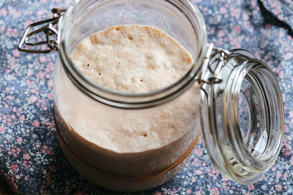 Sauerteigstarter bereit zum backen
