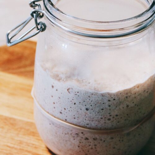 Sauerteigstarter im Glas